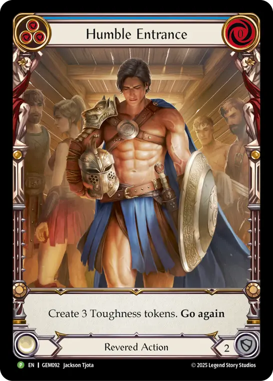 Card: Humble Entrance (blu)