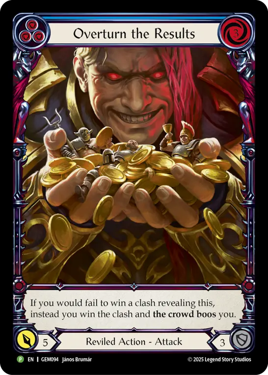 Card: Overturn the Results (blu)