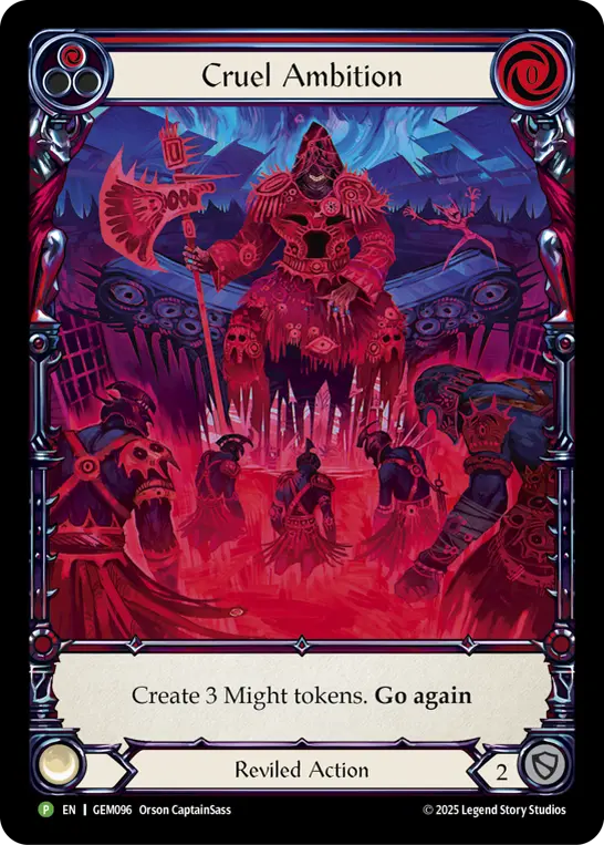 Card: Cruel Ambition (red)