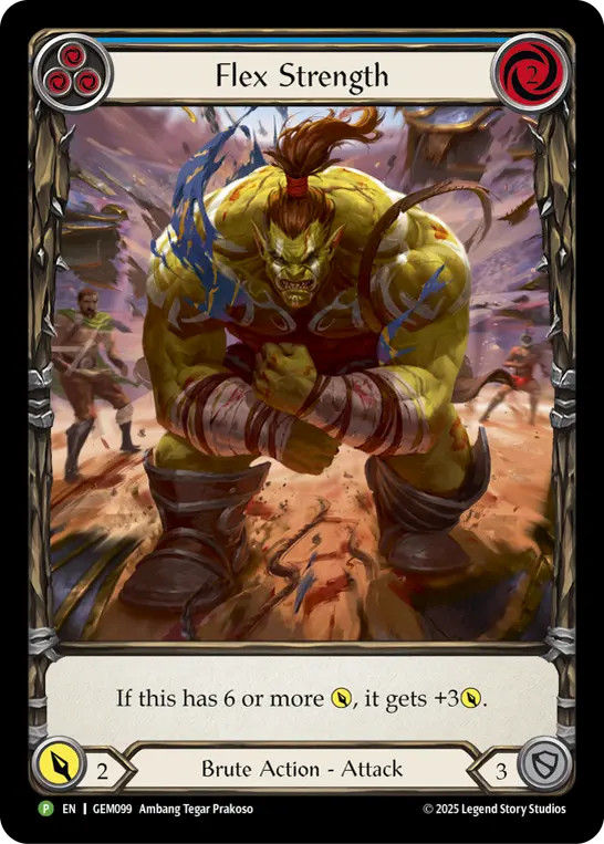 Card: Flex Strength (blu)