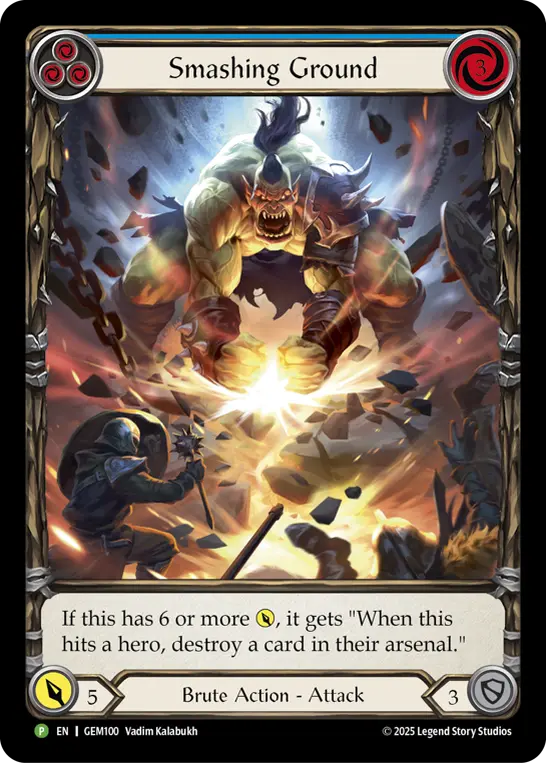 Card: Smashing Ground (blu)