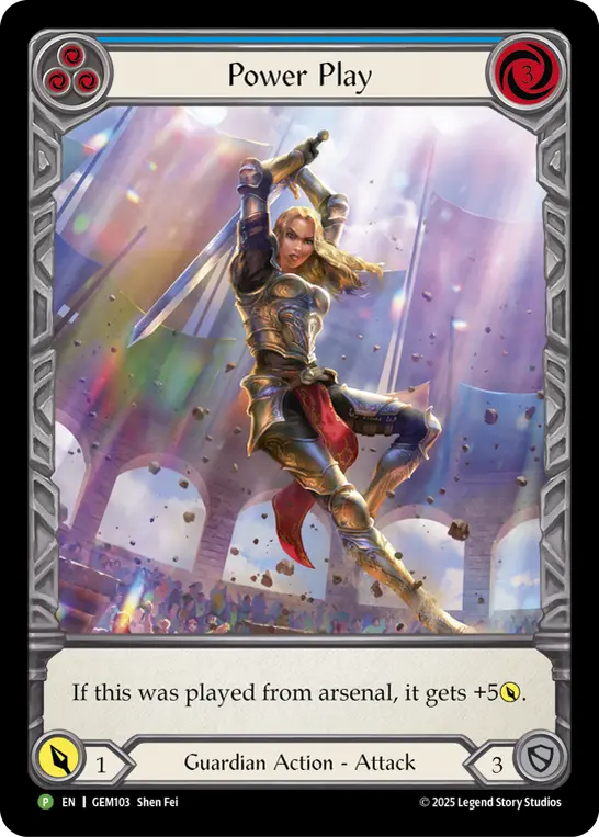 Card: Power Play (blu)
