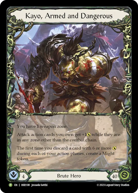 Card: Kayo, Armed and Dangerous