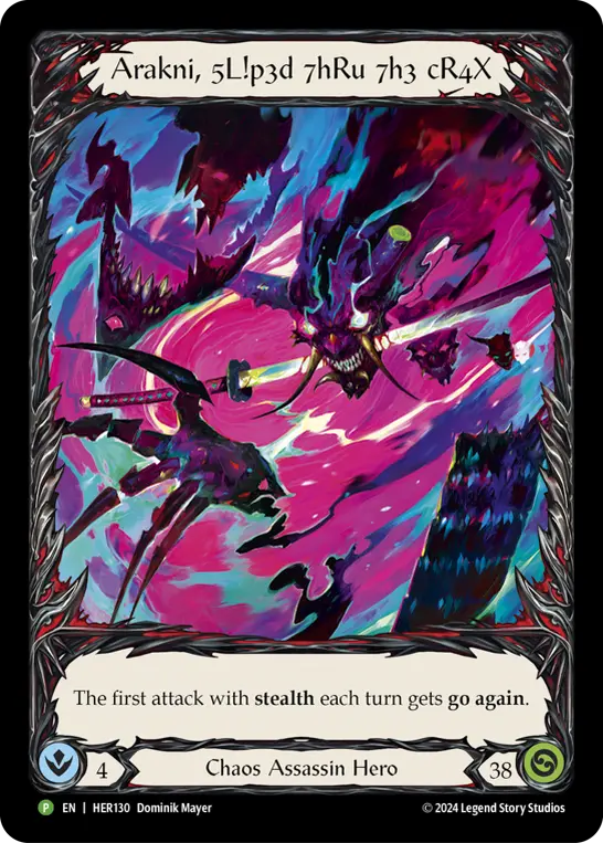 Card: Arakni, 5L!p3d 7hRu 7h3 cR4X