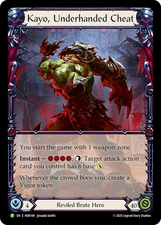 Card: Kayo, Underhanded Cheat