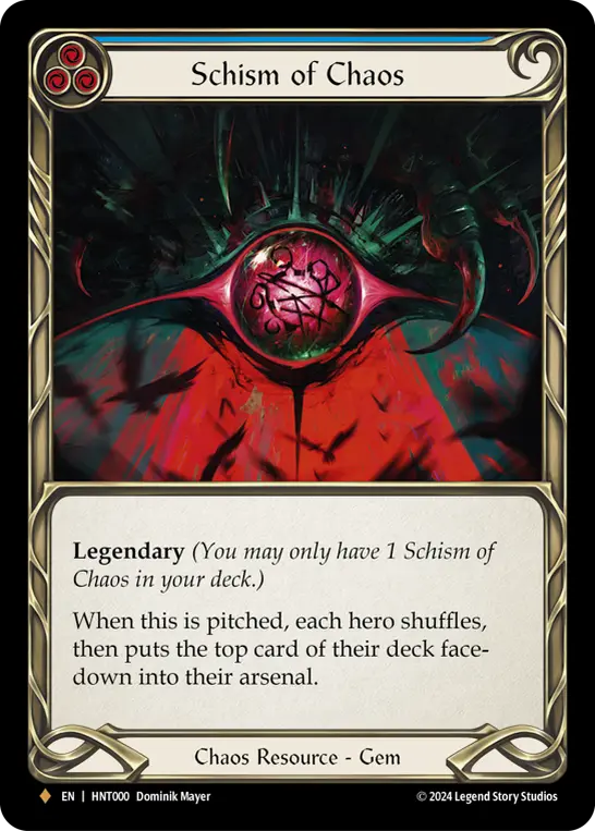 Card: Schism of Chaos (blu)
