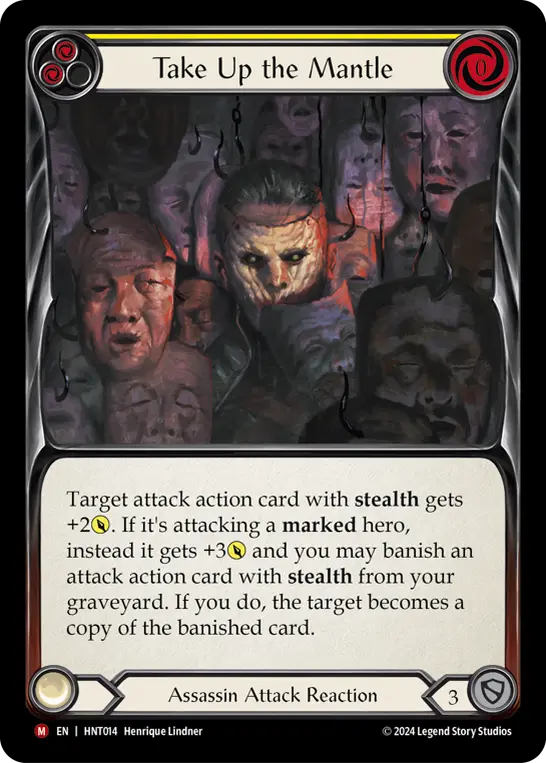 Card: Take Up the Mantle (yel)