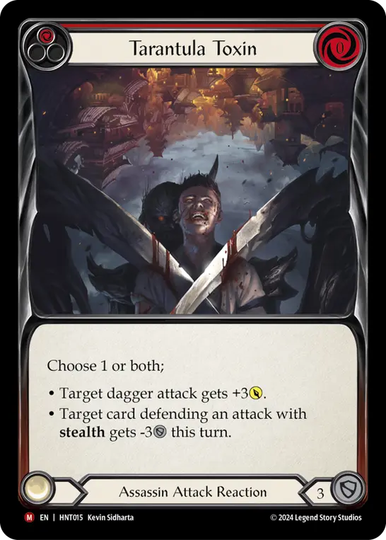 Card: Tarantula Toxin (red)