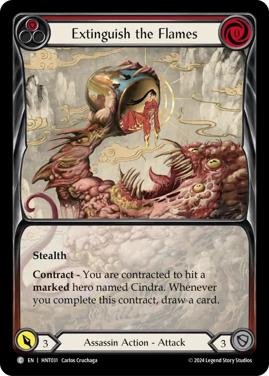 Card: Extinguish the Flames (red)