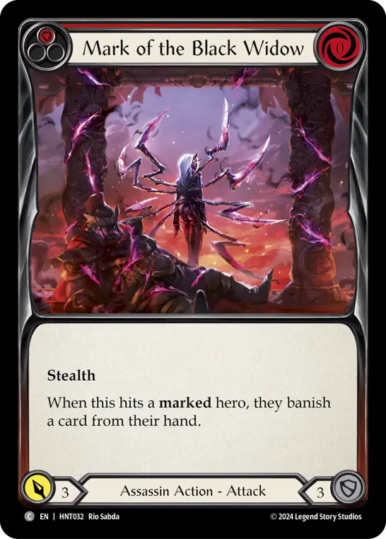 Card: Mark of the Black Widow (red)