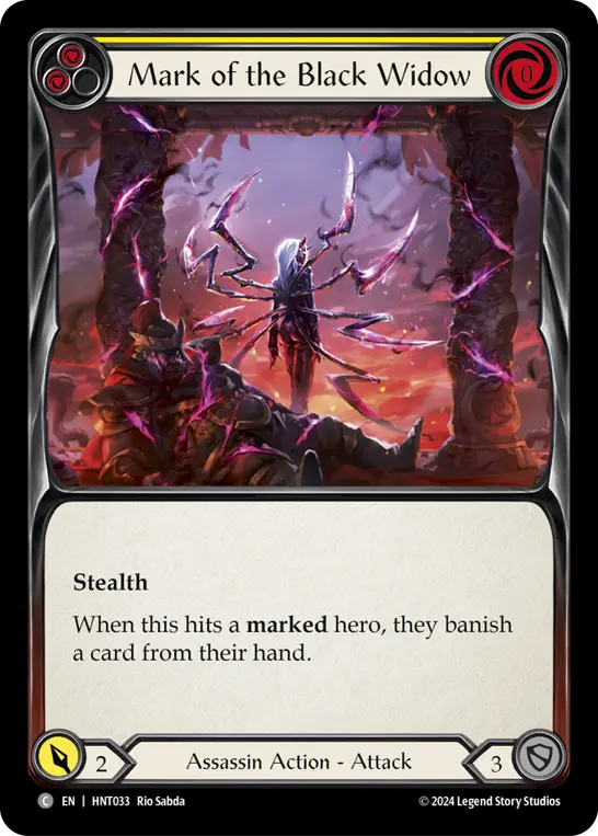 Card: Mark of the Black Widow (yel)