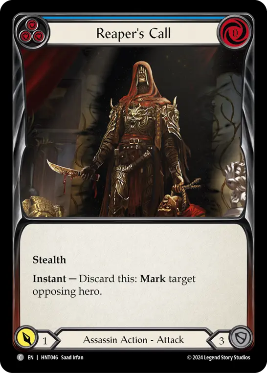Card: Reaper's Call (blu)