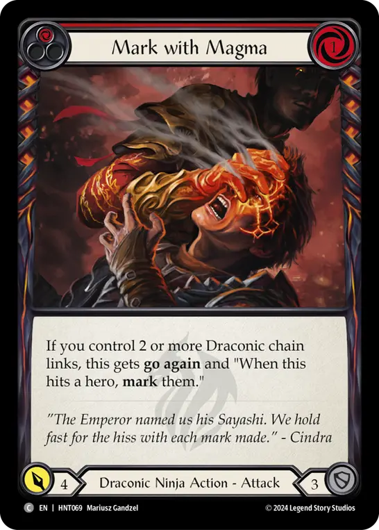 Card: Mark with Magma (red)