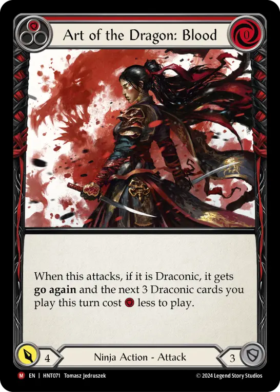 Card: Art of the Dragon: Blood (red)