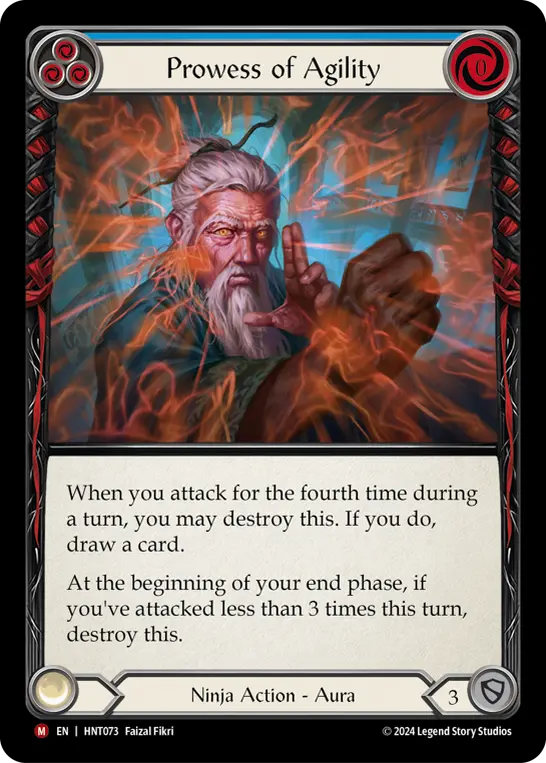 Card: Prowess of Agility (blu)