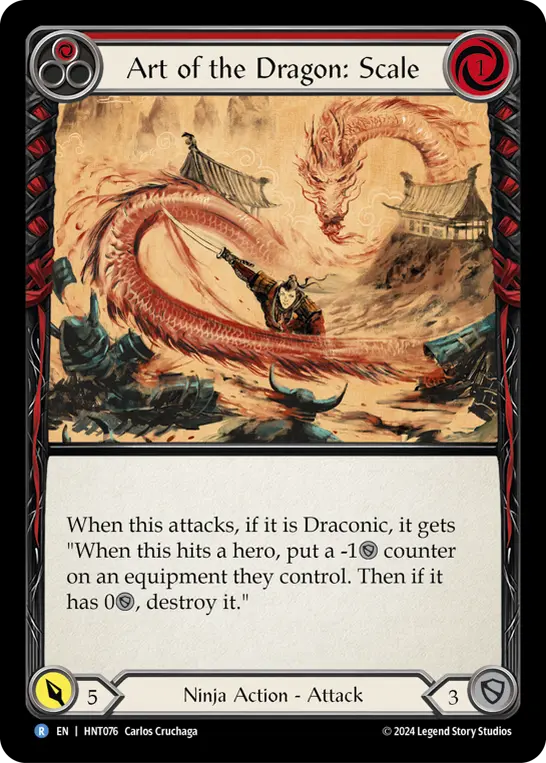 Card: Art of the Dragon: Scale (red)