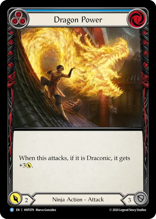 Card: Dragon Power (blu)