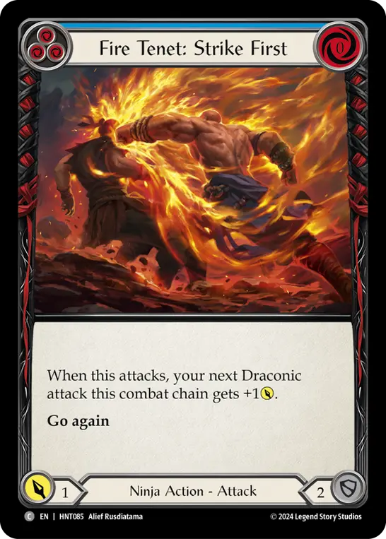 Card: Fire Tenet: Strike First (blu)