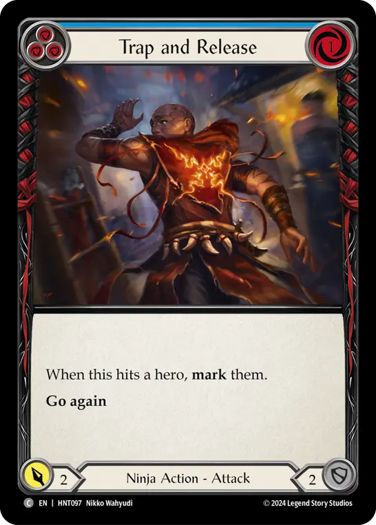 Card: Trap and Release (blu)