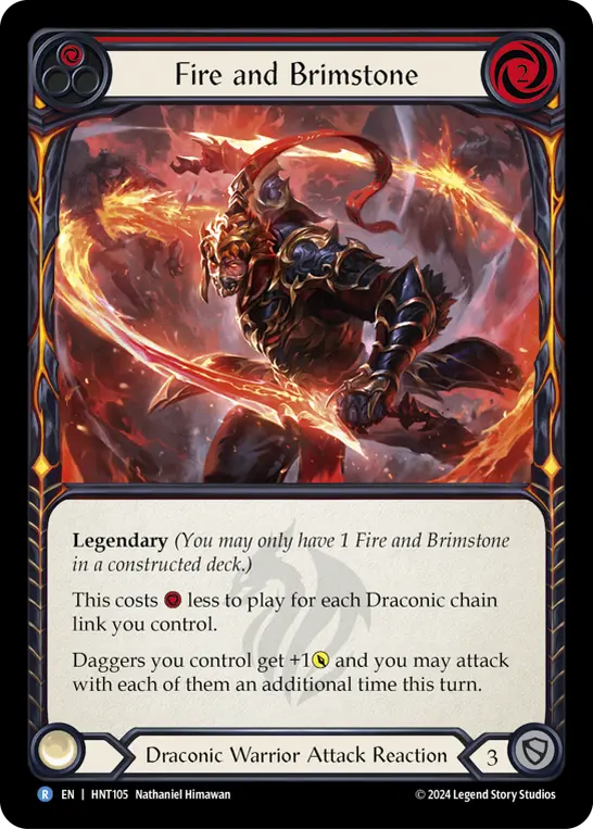 Card: Fire and Brimstone (red)