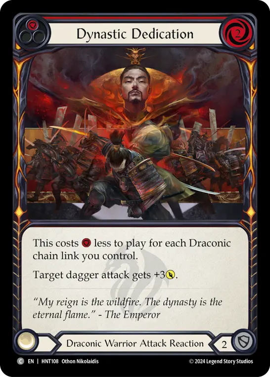 Card: Dynastic Dedication (red)