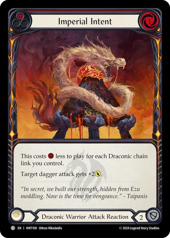 Card: Imperial Intent (red)