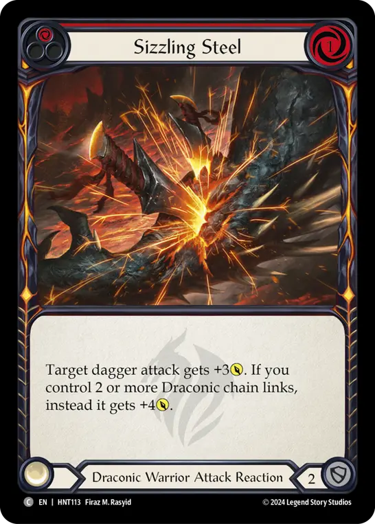Card: Sizzling Steel (red)