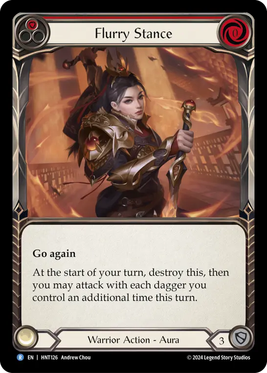 Card: Flurry Stance (red)