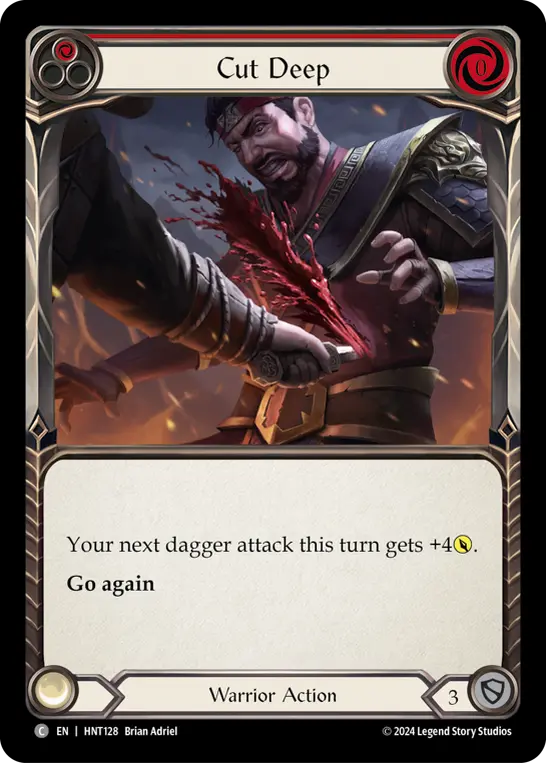 Card: Cut Deep (red)