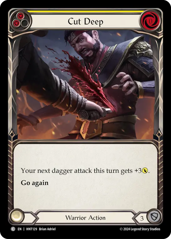 Card: Cut Deep (yel)
