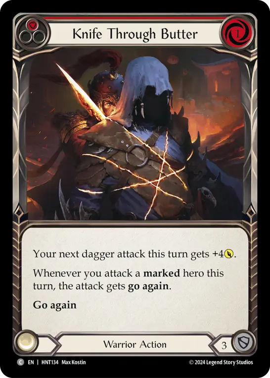 Card: Knife through Butter (red)