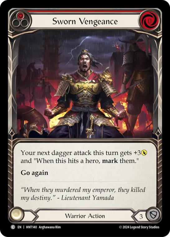 Card: Sworn Vengeance (red)