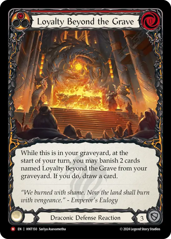 Card: Loyalty Beyond the Grave (red)
