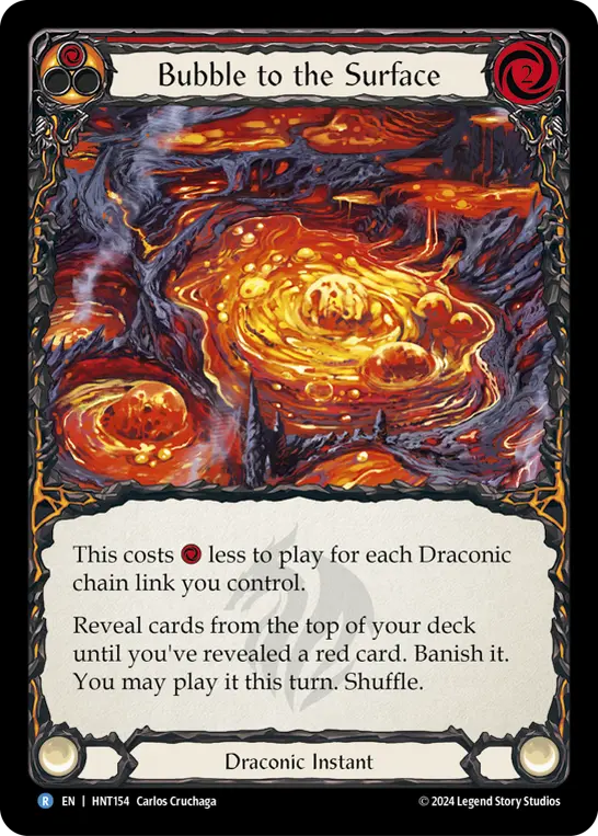 Card: Bubble to the Surface (red)