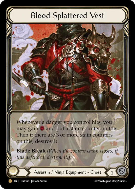 Card: Blood Splattered Vest