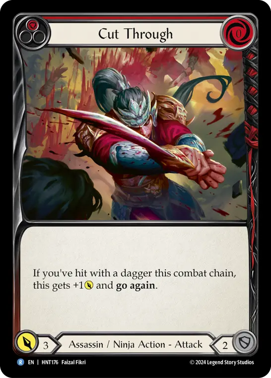 Card: Cut Through (red)