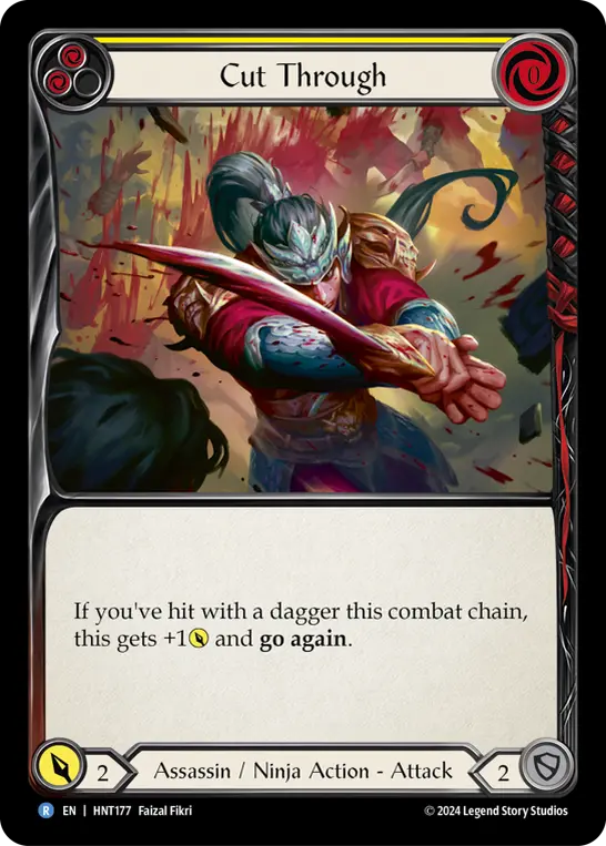 Card: Cut Through (yel)