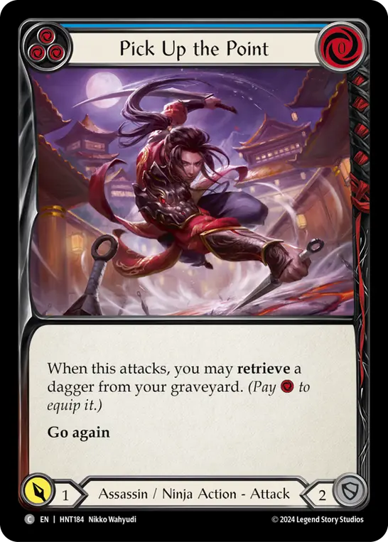 Card: Pick Up the Point (blu)