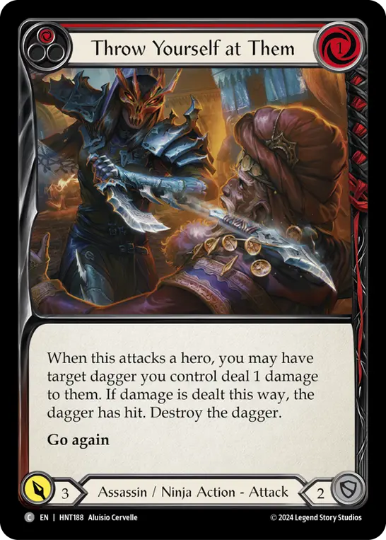 Card: Throw Yourself at Them (red)