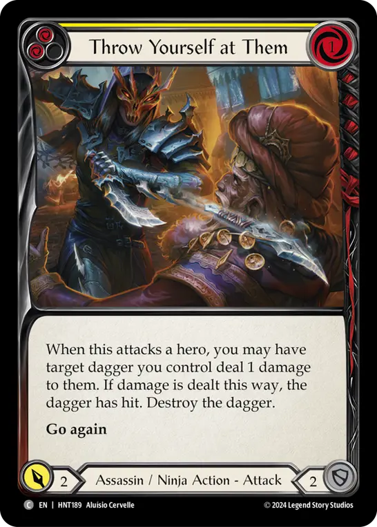Card: Throw Yourself at Them (yel)