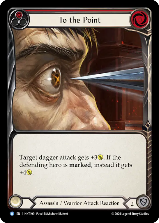 Card: To the Point (red)