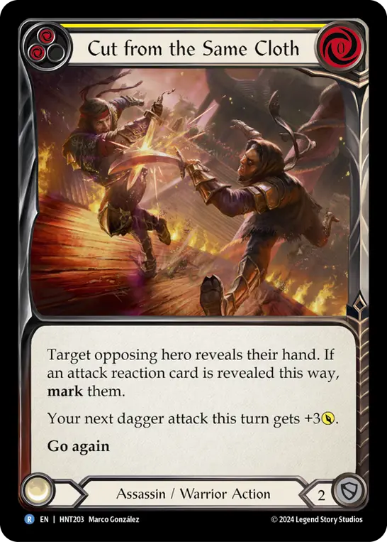 Card: Cut from the Same Cloth (yel)