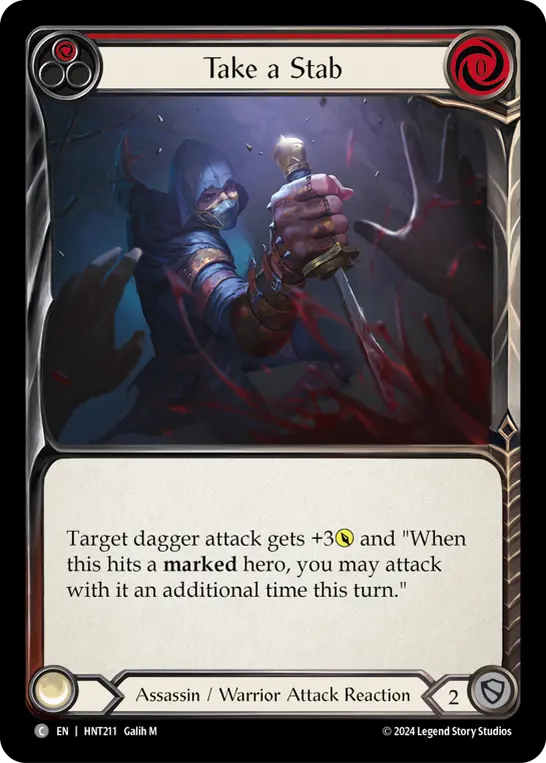 Card: Take a Stab (red)
