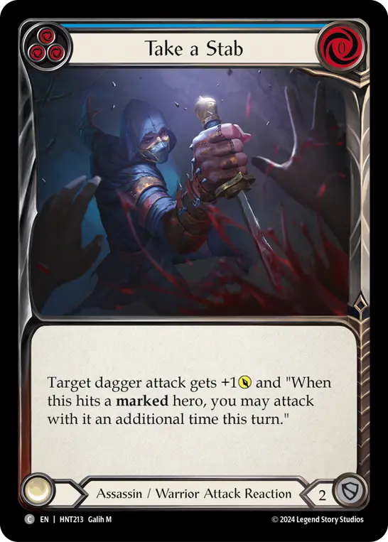 Card: Take a Stab (blu)
