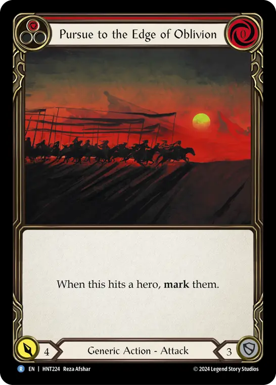 Card: Pursue to the Edge of Oblivion (red)
