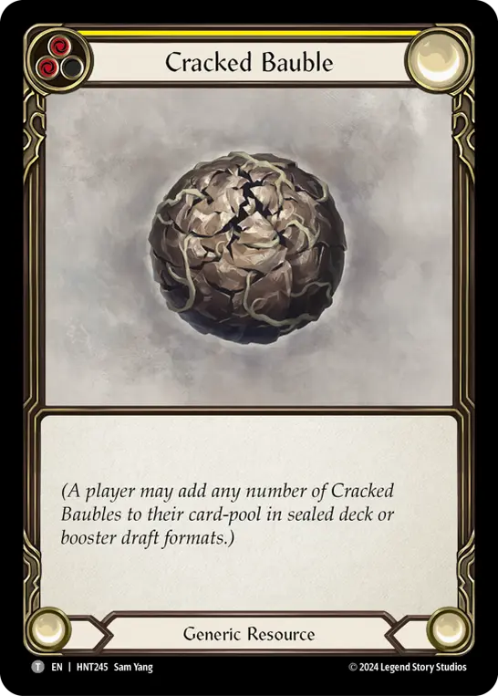 Card: Cracked Bauble (yel)
