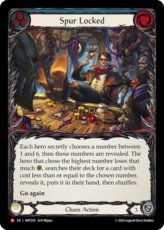 Card: Spur Locked (blu)