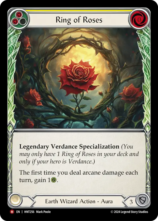 Card: Ring of Roses (yel)