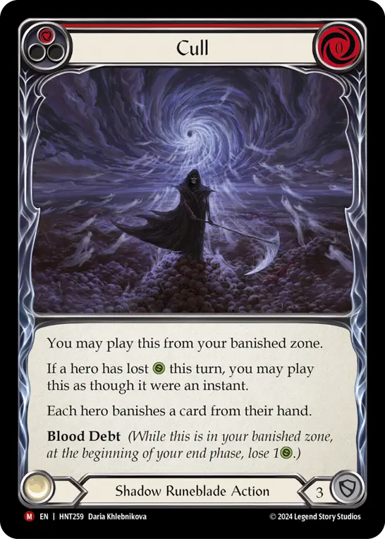 Card: Cull (red)