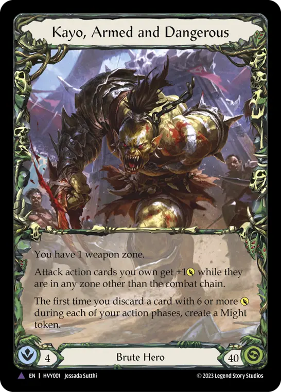 Card: Kayo, Armed and Dangerous